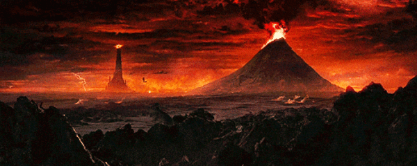 GIF volcan terre du milieu
