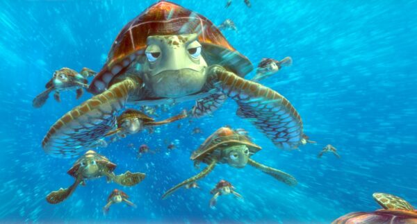 Tortues dans le EAC (Film Nemo) courant