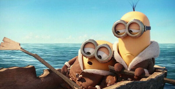 Minions sur un bateau