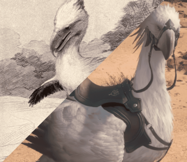 Comparaison entre un phorusrhacos et un chocobo