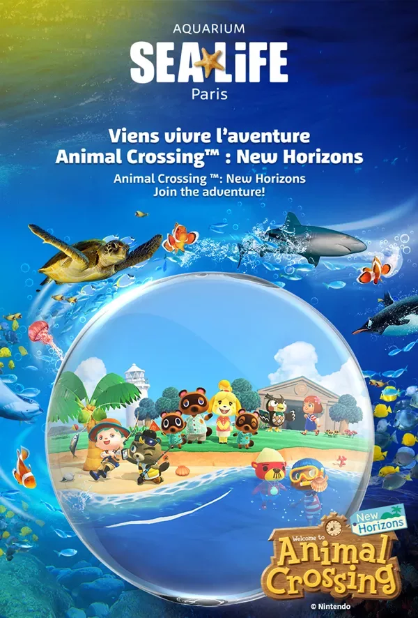 Évènement Animal Crossing: New Horizons à SEA LIFE PARIS